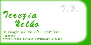 terezia melko business card